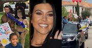 Luksusowe urodziny Kourtney Kardashian: korowód SUV-ów pod rezydencją i dzieci WALĄCE W PINIATĘ z podobizną mamy (ZDJĘCIA)
