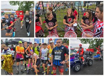 Leszno: C&C Partners Półmaraton Leszno - kilkuset zawodników stanęło na starcie. Mimo deszczu zmierzyli się z dystansem 21 kilometrów
