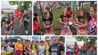 Leszno: C&C Partners Półmaraton Leszno - kilkuset zawodników stanęło na starcie. Mimo deszczu zmierzyli się z dystansem 21 kilometrów