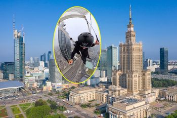 Skoczył z tarasu widokowego w Warszawie. "Aż mi się słabo zrobiło"
