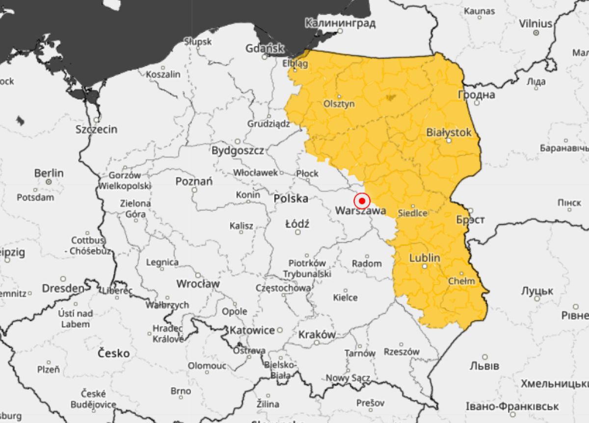 IMGW ostrzega. Zagrożone trzy województwa