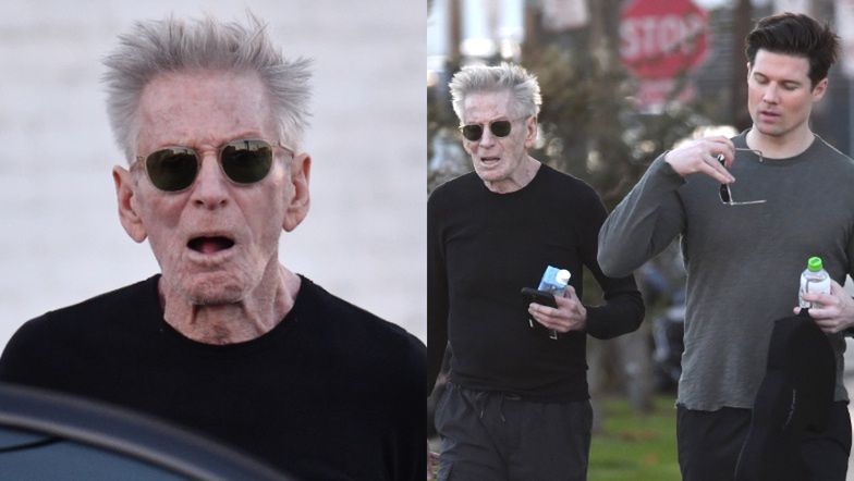 Calvin Klein z partnerem na spacerze