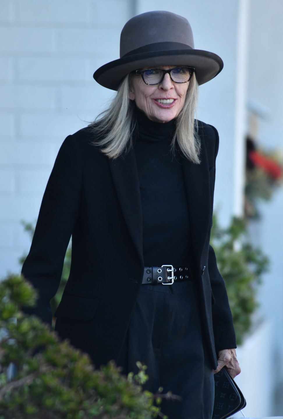 BRENTWOOD, CALIFORNIA - AUGUST 20: Diane Keaton is seen on August 20, 2024 in Brentwood, California. (Photo by London Entertainment/GC Images)