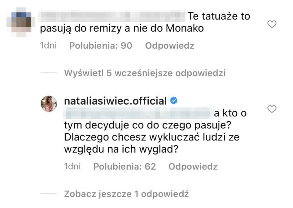 Natalia Siwiec staje w obronie Blanki Lipińskiej