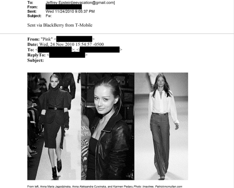 Nazwisko Anny Jagodzińskiej pojawiło się w "aktach Epsteina"