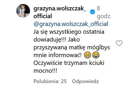 Grażyna Wolszczak tłumaczy się ze swoich słów
