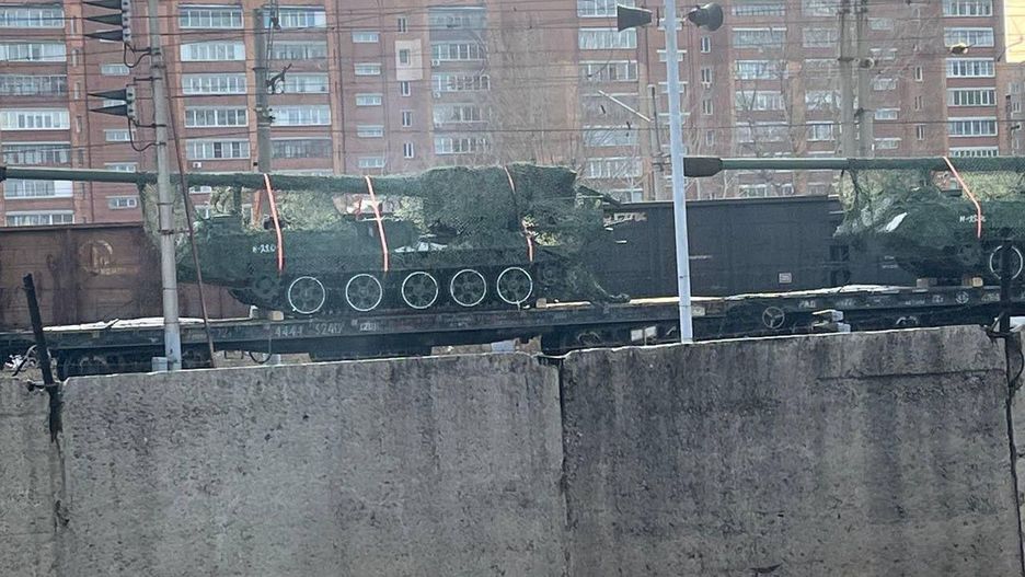 Transport północnokoreańskich haubic do Rosji