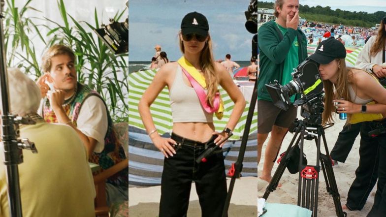 Iga Lis na zdjęciach z Taco Hemingwayem z planu "Gelato"
