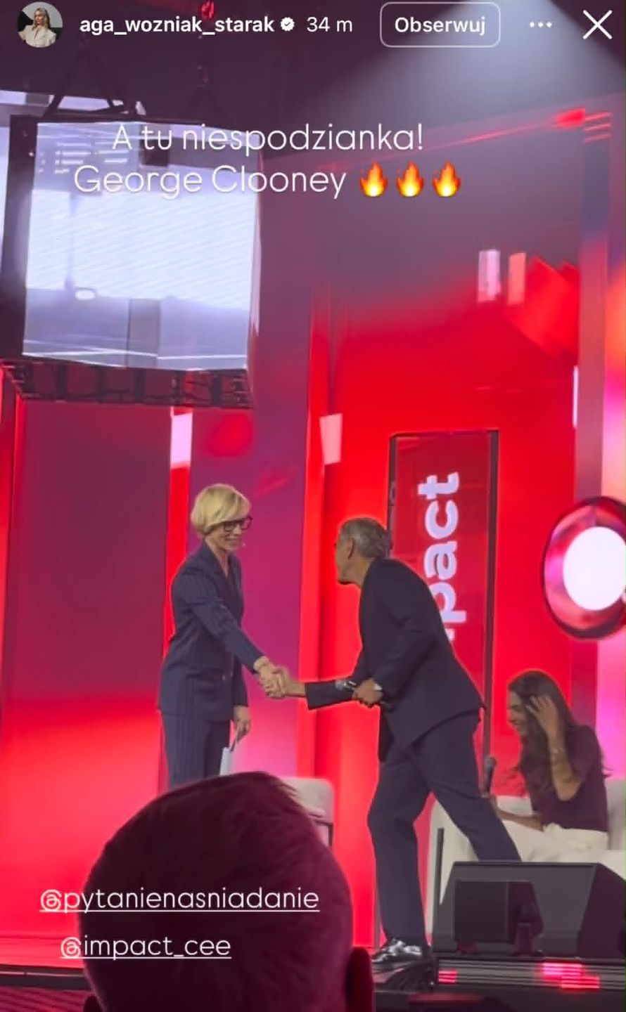 George i Amal Clooneyowie na Imact'26 w Poznaniu