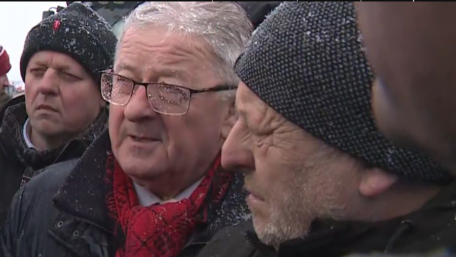 Czesław Siekierski spotkał się z protestującymi rolnikami
