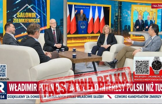 Fałszywy pasek z Republiki krąży po social mediach. "Kłamliwie atakują największą telewizję informacyjną"