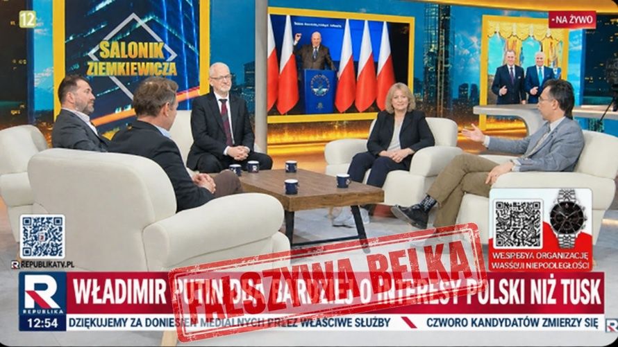 Fałszywy pasek z Republiki krąży po social mediach. Rachoń zapowiada pozwy