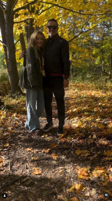 Małgorzata Rozenek i Radosław Majdan w lesie