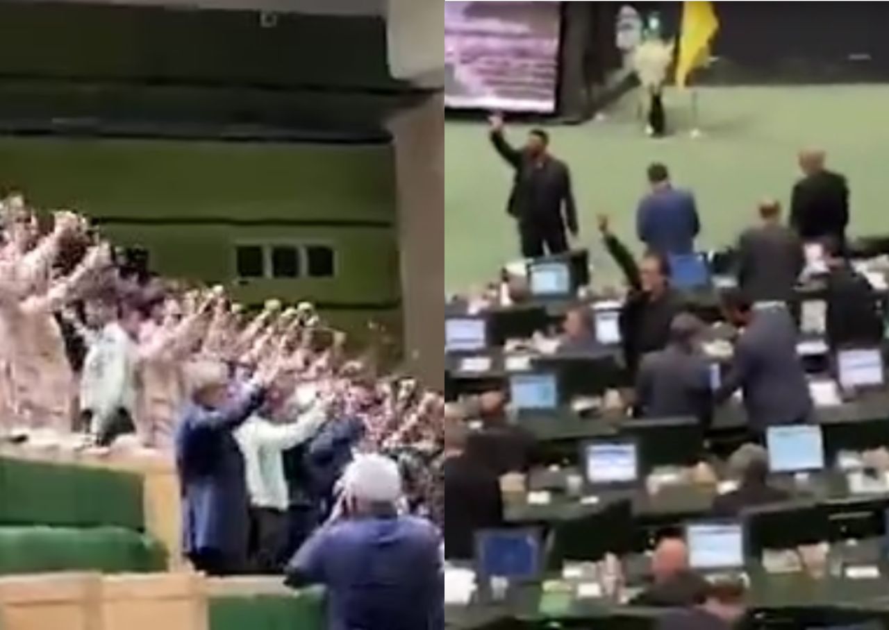 "Death to America!" chanted Iranian politicians