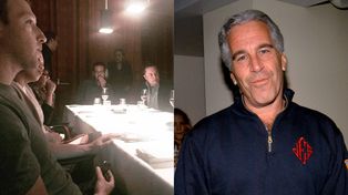 Elon Musk i Mark Zuckerberg na niewidzianym wcześniej zdjęciu z "dzikiej" kolacji u Jeffreya Epsteina (FOTO)