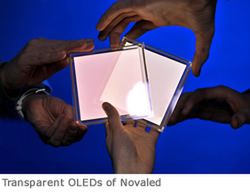Novaled pokaże kolorowe panele świetlne OLED 2