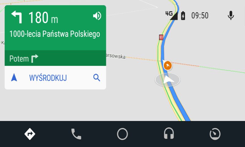 Mapy Google są dostępne oczywiście także w Android Auto.