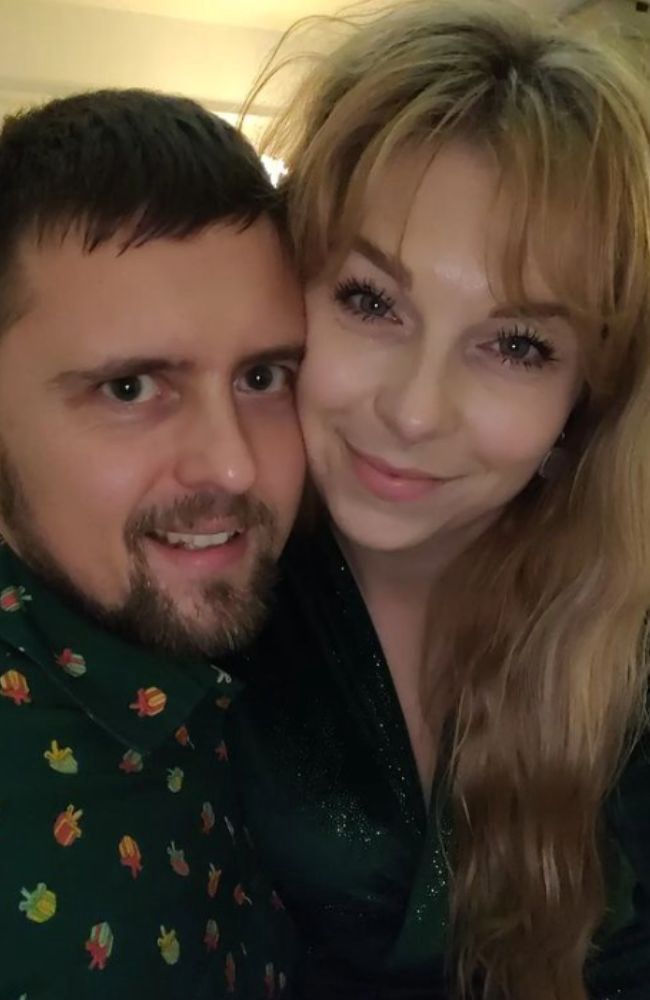 Monika Wojgieniec z mężem