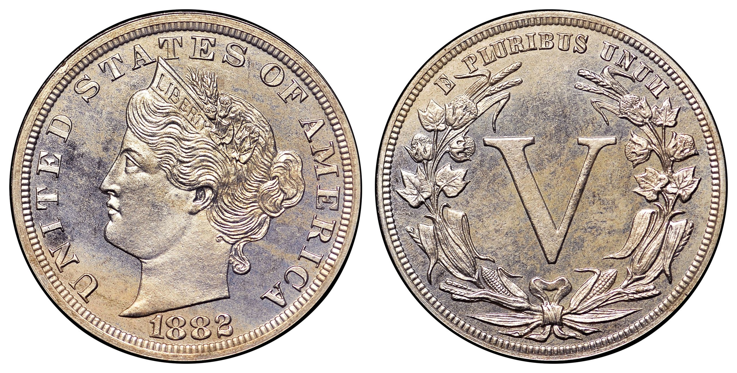 Liberty Head Nickel z 1883 roku