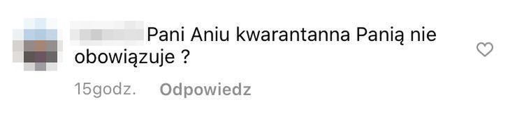 Anna Wendzikowska ominęła kwarantannę?