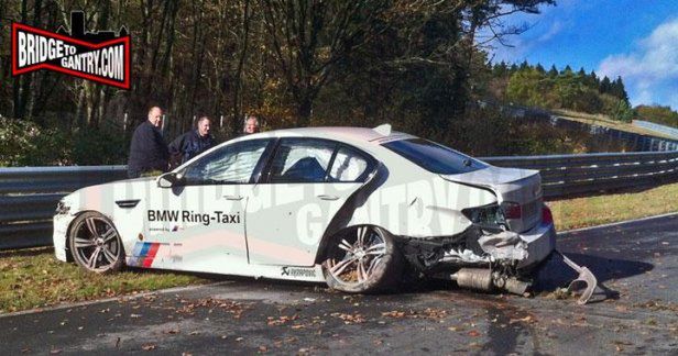 BMW M5 Ring-Taxi rozbite [wideo]