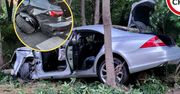 Ta przejażdżka mogła skończyć się tragicznie. Mercedes wjechał w Audi na przejściu dla pieszych