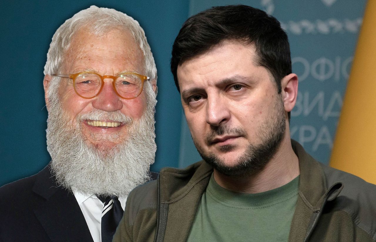 David Letterman, gwiazda amerykańskiej telewizji, odwiedził Wołodymira Zełenskiego w Kijowie