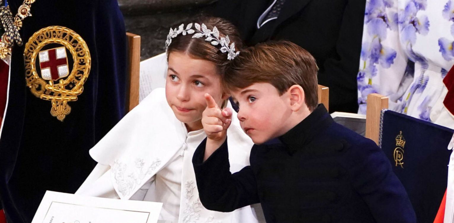 Książę Louis dokazuje na koronacji Karola III