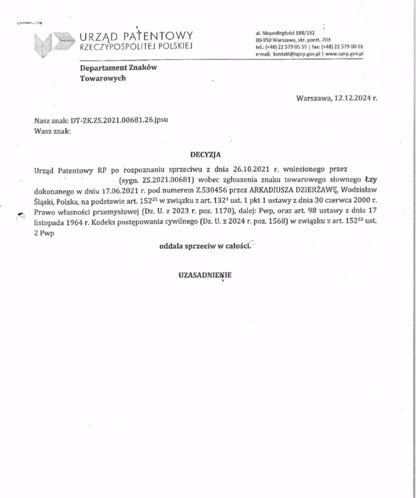 Sądowa batalia o zespół Łzy