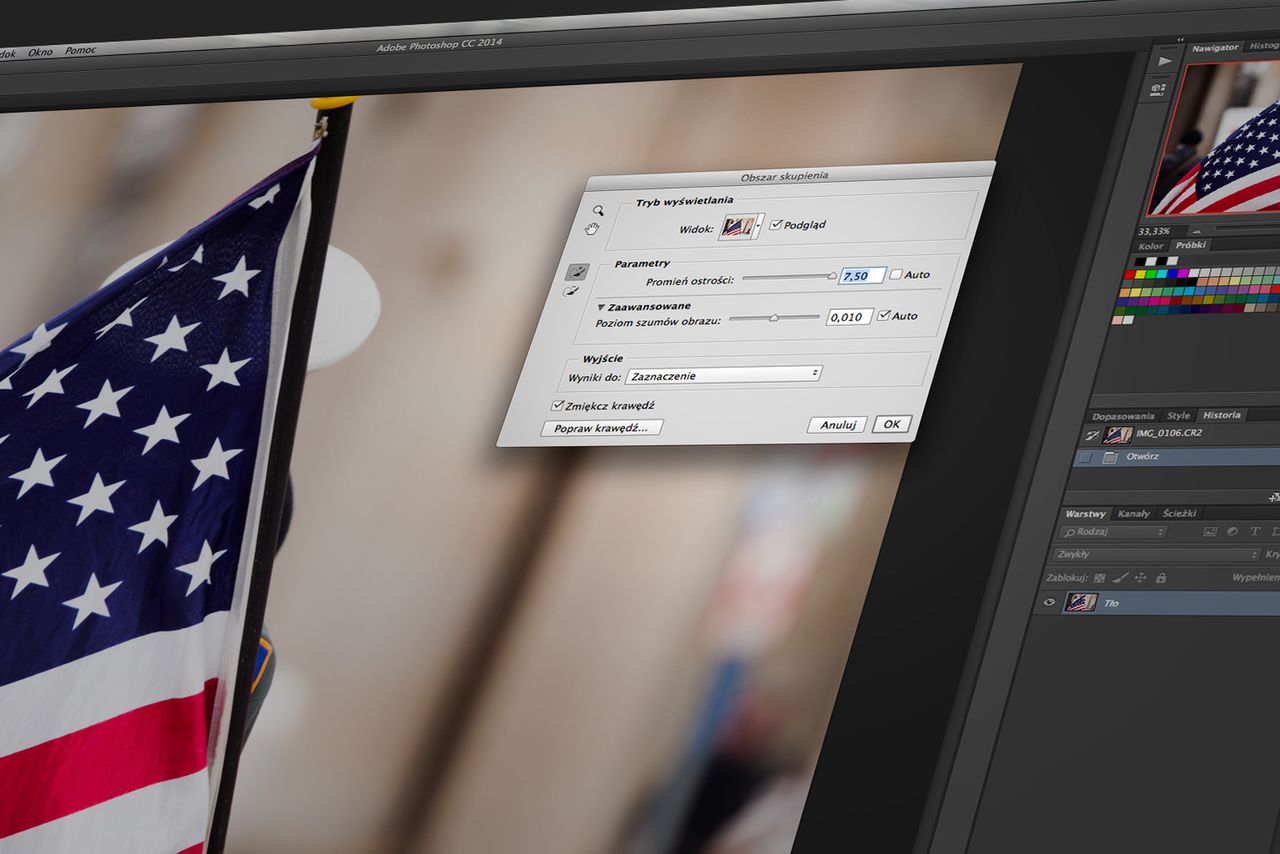Zaznaczanie nieostrości w Adobe Photoshop CC 2014 - jak sprawdza się nowe narzędzie? [wideoporadnik]