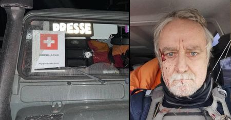 Rosjanie ostrzelali jego samochód. Szwajcarski dziennikarz obrabowany