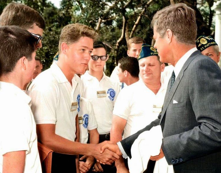 Bill Clinton i John F. Kennedy