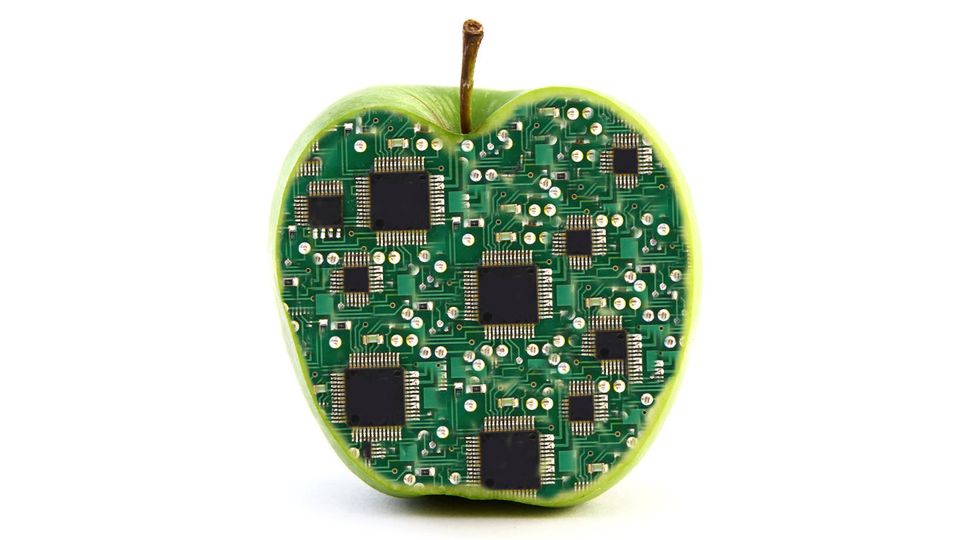 Procesor w jabłku