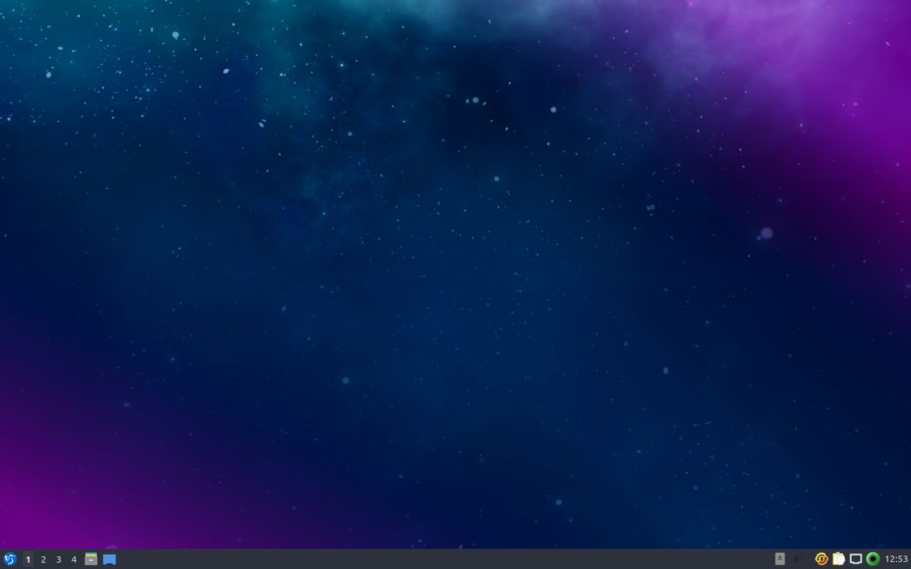 Minimalistyczny pulpit Lubuntu 18.10 na starcie