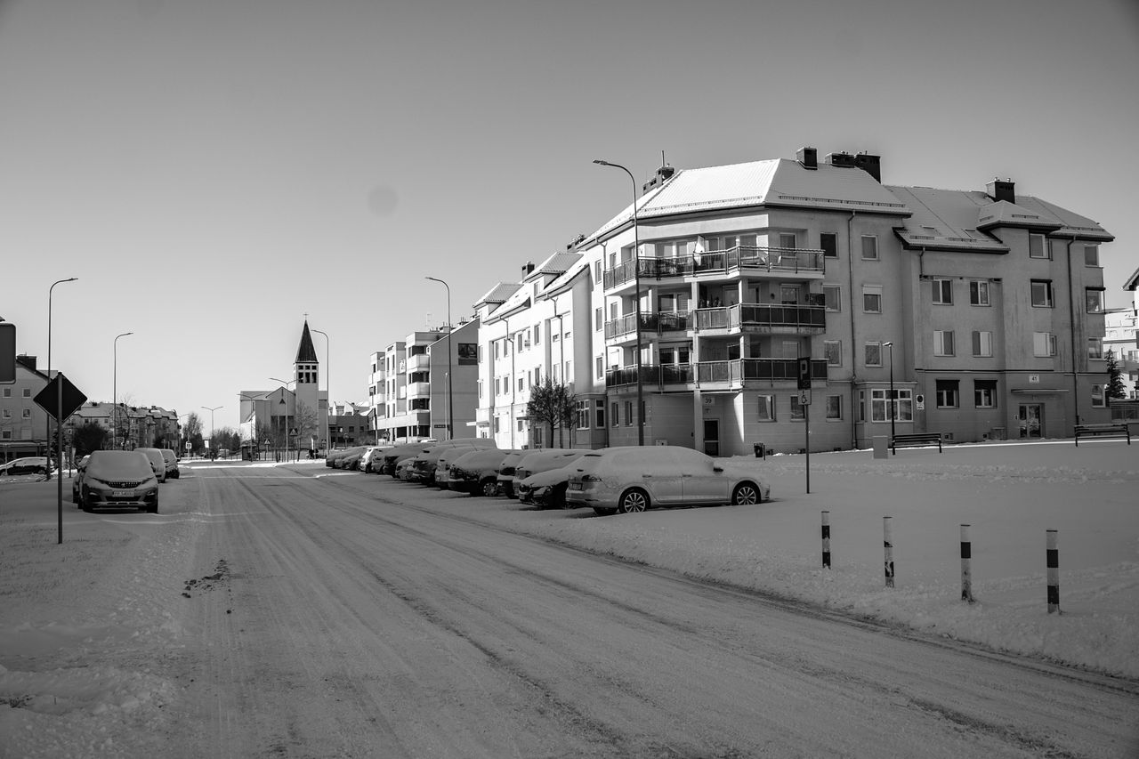 Piła, zima, śnieg