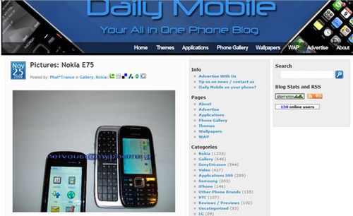 Nokia E75 z QWERTY wyciekła 1