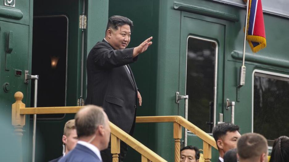 Kim Dzong Un podczas wizyty w Rosji