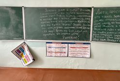 Rosjanie ograbili i zdewastowali szkołę. Dzieciom zostawili "przesłanie"