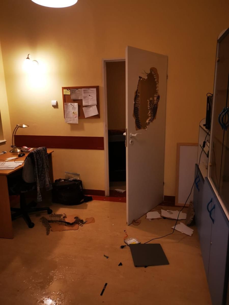 Tak wyglądała dyżurka lekarzy po ataku agresywnego pacjenta