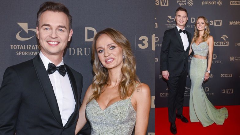 Jerzy Mielewski z żoną Patrycją