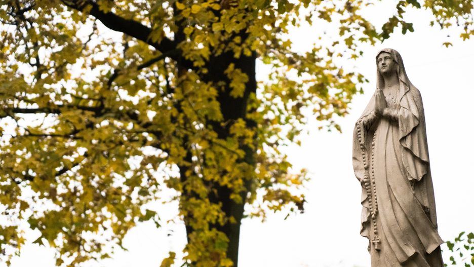 rzeźba, pomnik, park, sztuka, historia, stary, religia, europa, punkt orientacyjny, niebo, marmur, maryja