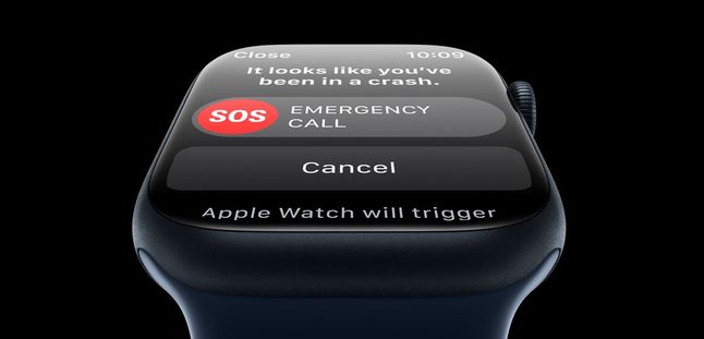 Zegarek Apple Watch wzywający pomoc