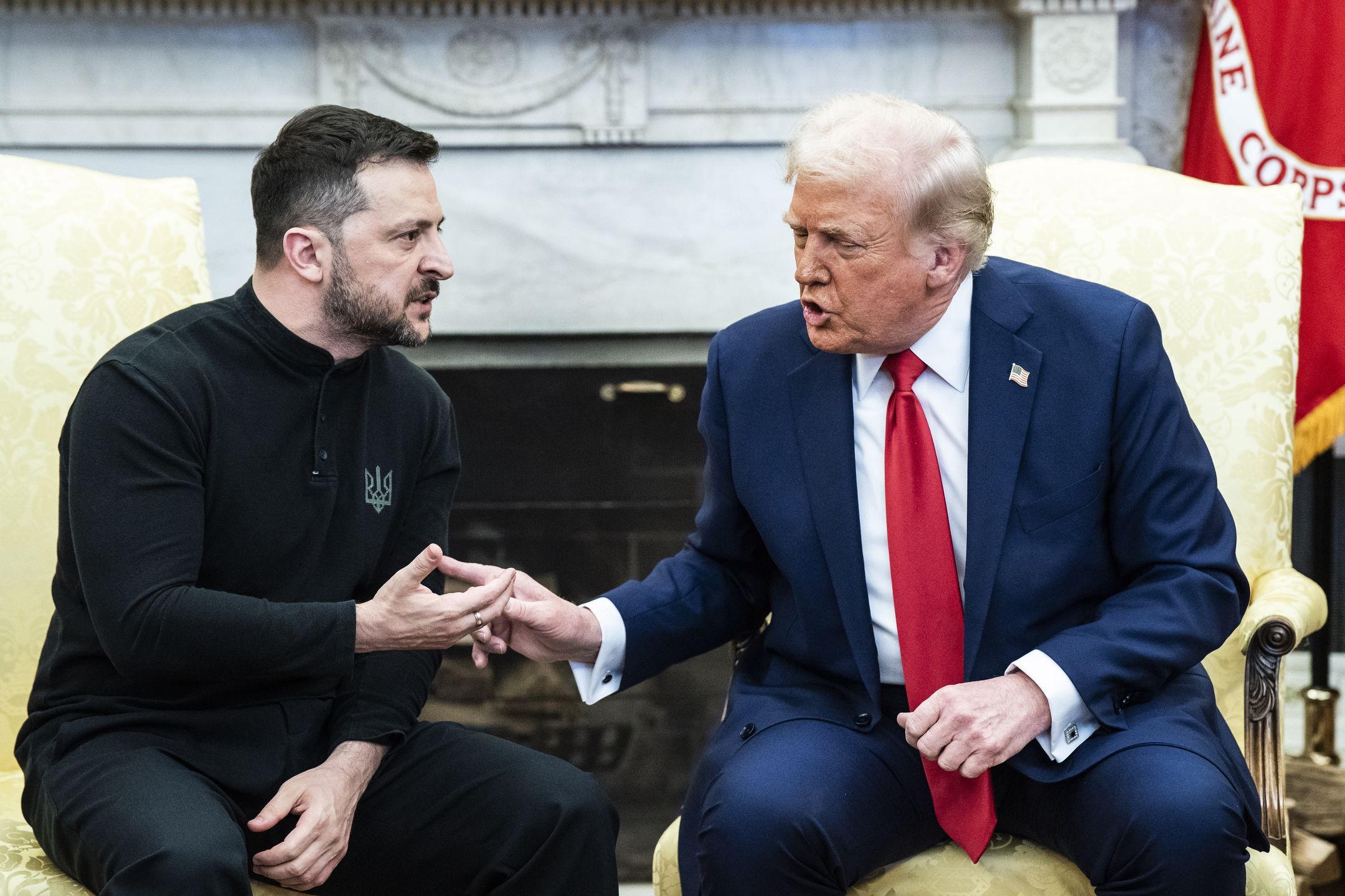 Trump White House
Washington, DC - February 28 : President Donald J Trump meets with Ukrainian President Volodymyr Zelenskyy in the Oval Office at the White House on Friday, Feb 28, 2025 in Washington, DC. (Photo by Jabin Botsford/The Washington Post via Getty Images)
The Washington Post