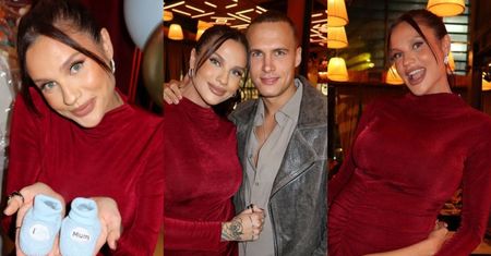Karolina Gilon prezentuje relację z HUCZNEGO baby shower: liczni goście, kolorowe balony, uroczy tort