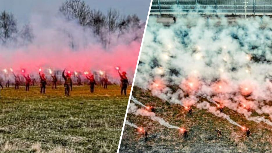 Zdjęcie żołnierzy na granicy polsko-białoruskiej