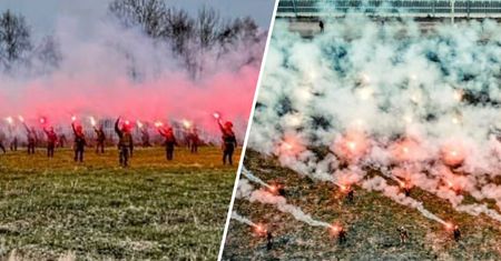 Białorusini mogli zobaczyć taki widok po polskiej stronie granicy