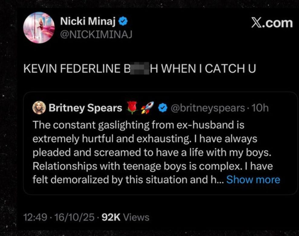 Nicki Minaj wspiera Britney Spears
