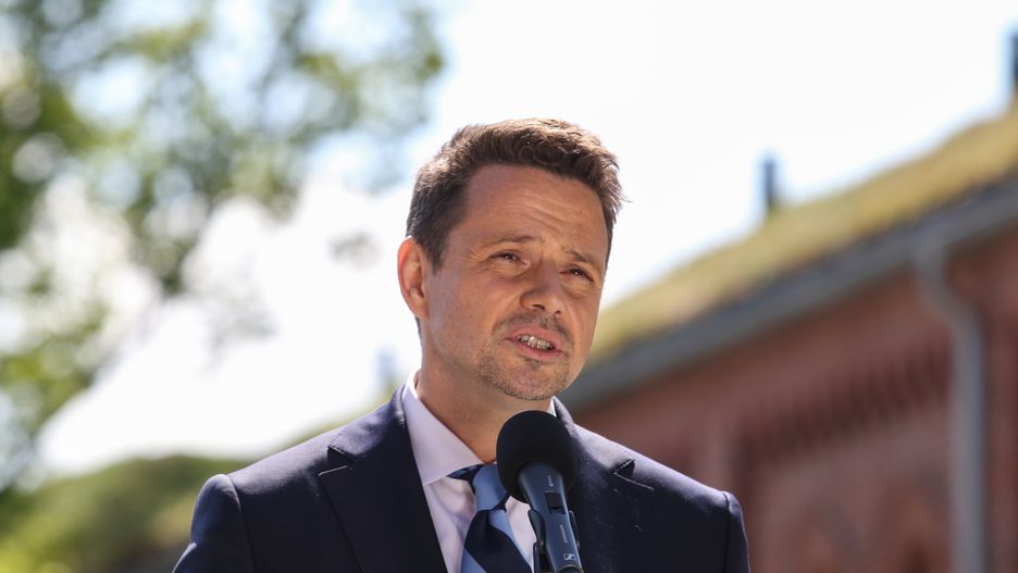 Rafal Trzaskowski the candidate for the President of Poland and Mayor of Warsaw is seen in Gdansk, Poland on 4 June 2020 Trzaskowski visited Gdansk on 31st anniversary of the first partly free elections in Poland on 4th of June 1989, and to de facto start his electoral campaign. Presidential elections will be held in Poland on June 28th. (Photo by Michal Fludra/NurPhoto via Getty Images)