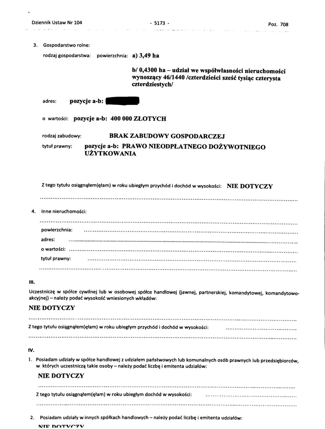 Oświadczenie majątkowe Daniela Obajtka 