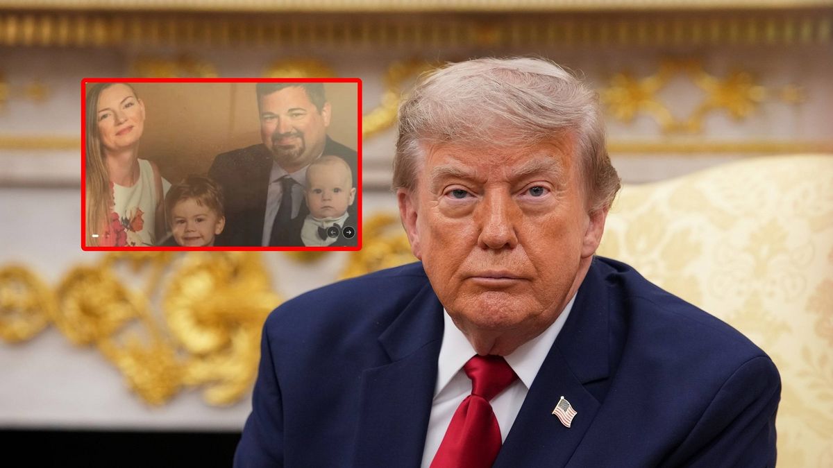 Na zdjęciu: Donald Trump (z prawej) i rozdzielona rodzina z USA
